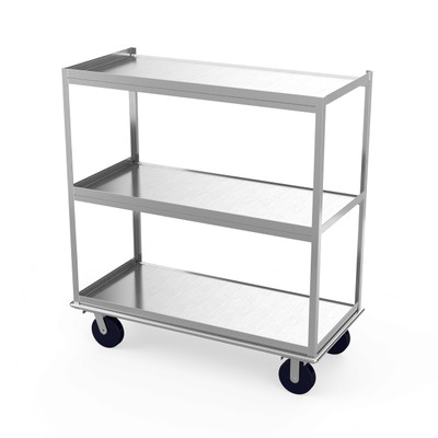 Winholt BNQT-3-SS 28" D x 60" W x 66" H Stainless Steel Queen Mary Banquet Cart