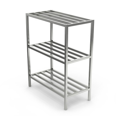 Winholt ALSCS-72-424-CM 72" W x 72" H x 24" D Aluminum Tubular Cooler and Backroom Shelving