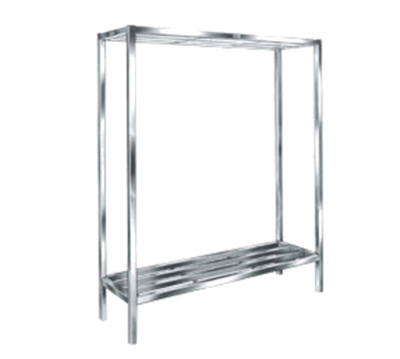 Winholt ALSCS-60-224 60" W x 60" H x 24" D Aluminum Tubular Cooler and Backroom Shelving