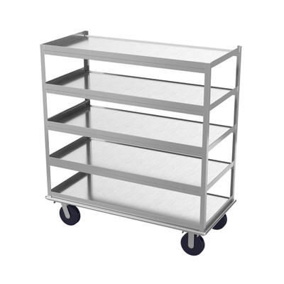 Winholt BNQT-5 28" D x 60" W x 66" H Aluminum Queen Mary Banquet Cart