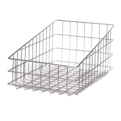Winholt WSBB1118 18" W x 11" D x 8" H Chrome Rectangular Slant Top Bagel