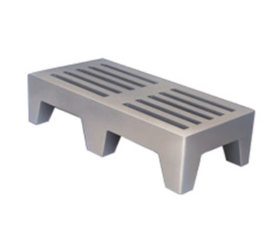 Winholt PLSQ-3-1222-GY 2200 Lbs. Plastic Perforated Dunnage Rack