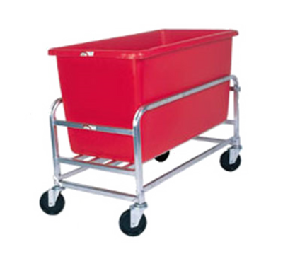 Winholt 30-8-SS-RD 500 Lbs. Red Polyethylene Tube and Stainless Steel Bulk Goods Cart