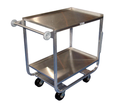 Winholt UC-2-2133SS 2800 Lbs. Stainless Steel Two Shelves Open Base Utility Cart
