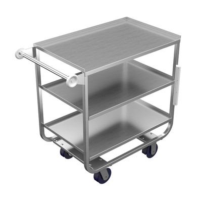 Winholt UC-3-2133SS 2800 Lbs. Stainless Steel Three Shelves Open Base Utility Cart