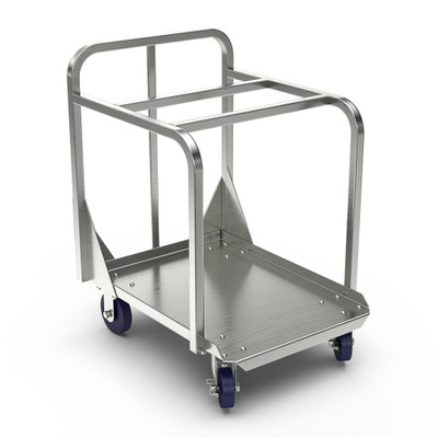 Winholt D2027-BPC 300 Lbs. Aluminum Single Stack Open Frame Sheet Pan Truck