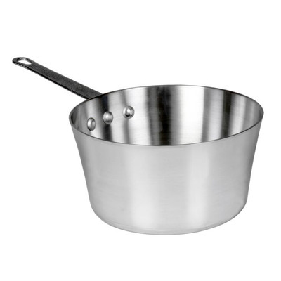Thunder Group ALSKSS007 8.5 Qt. Aluminum Mirror Finish Flat Bottom Sauce Pan