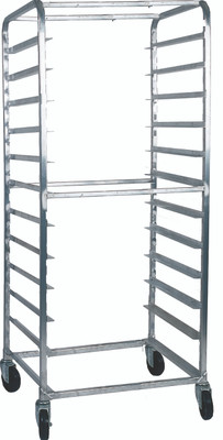 Winholt AL-2620BP 20 Pans Aluminum Full Height Mobile Side Loading Pan Rack