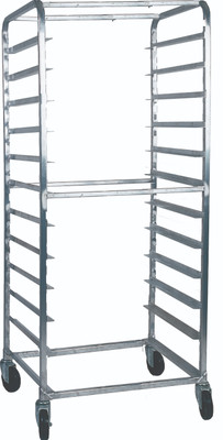 Winholt AL-2620BP 20 Pans Aluminum Full Height Mobile Side Loading Pan Rack