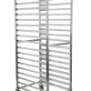 Winholt AL-1840B-BP 40 Pans Aluminum Full Height End Loading Medium Duty Mobile Pan Rack
