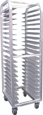 Winholt AL-1818-HD 18 Pans Aluminum Full Height End Loading Extra Heavy Duty Mobile Pan Rack