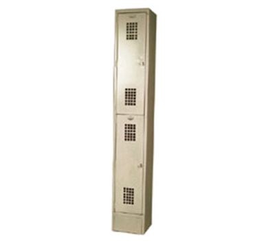 Winholt WL-21 12" W x 12" D x 78" H Beige Double Tier Floor Mounted Locker