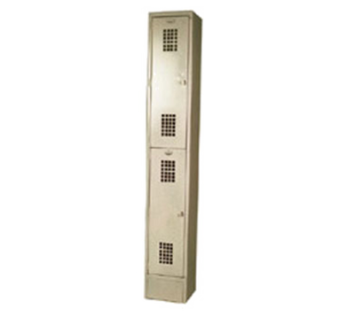 Winholt WL-21 12" W x 12" D x 78" H Beige Double Tier Floor Mounted Locker