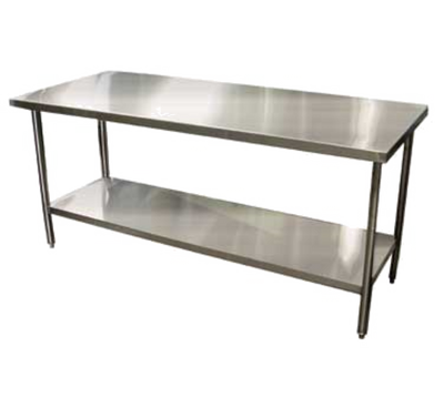 Winholt DTS-3060 60" W x 30" D x 34" H 16 Gauge Stainless Steel Work Table with Undershelf