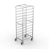 Winholt AL-1812B-TG 12 Pans Aluminum Full Height Mobile Pan Rack