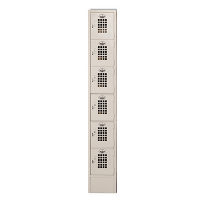 Winholt WL-66-15 15" W Beige Finish Floor Mounted 6 Lockers