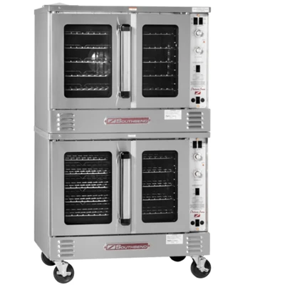 Southbend PCG100B/SD-NG 38" W Natural Gas Platinum Double Convection Oven - 50,000 BTU