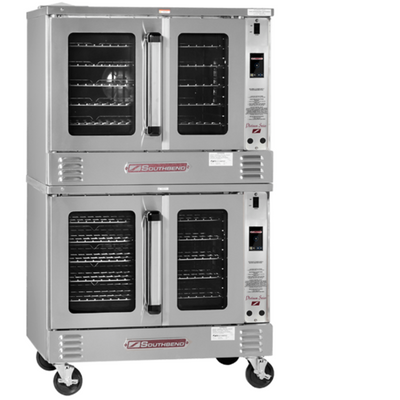 Southbend PCG180B/TD-LP 38" W 5 Pans Liquid Propane Platinum Double Convection Oven - 90,000 BTU