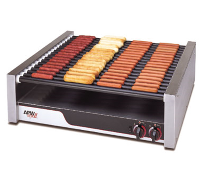 APW Wyott HRS-75 Stainless Steel Tru-Turn Rollers X*PERT HotRod Hot Dog Grill - 120 Volts