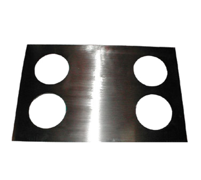 APW Wyott 14890 (4) 5" Holes Stainless Steel Round Adapter Plate