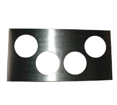 APW Wyott 56640 (4) 4 Qt. Inset Holes Stainless Steel Round Adapter Plate