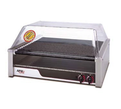 APW Wyott HRS-45 Stainless Steel X*PERT HotRod Hot Dog Grill - 120 Volts