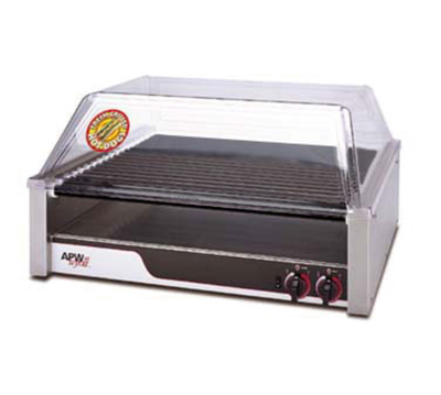 APW Wyott HRS-45 Stainless Steel X*PERT HotRod Hot Dog Grill - 120 Volts