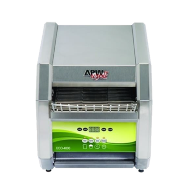 APW Wyott ECO 4000-500E 14.81" W Stainless Steel Electric Countertop Conveyor Toaster - 208 Volts