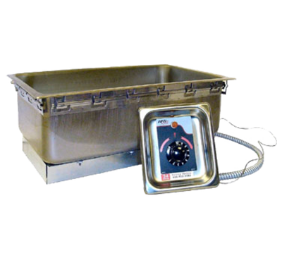 APW Wyott TM-90D ULS Stainless Steel Drop-In 12" x 20" Well Food Warmer with Drain - 120 Volts