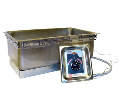 APW Wyott TM-90D ULS Stainless Steel Drop-In 12" x 20" Well Food Warmer with Drain - 120 Volts