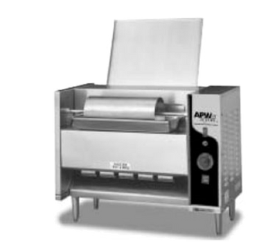 APW Wyott M-95-3 24.5" W Stainless Steel Electric Countertop Bun Grill Conveyor Toaster - 120 Volts