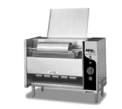 APW Wyott M-95-3 24.5" W Stainless Steel Electric Countertop Bun Grill Conveyor Toaster - 120 Volts