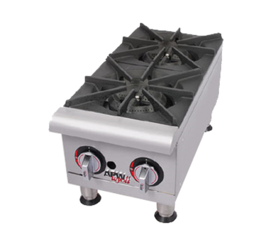 APW Wyott GHP-6S-NG 36&quot; W Stainless Steel Natural Gas Countertop Workline Hotplate - 132,000 BTU