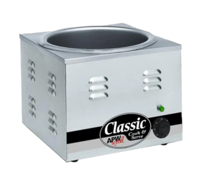 APW Wyott CW-1B 11 Qt. Stainless Steel Thermostatic Controls X*PERT Food Pan Warmer or Rethermalizer - 120 Volts