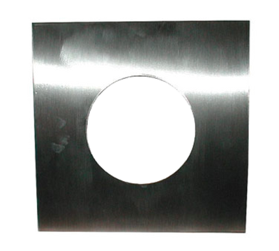 APW Wyott 55704 6.5" Hole Stainless Steel Round Adapter Plate