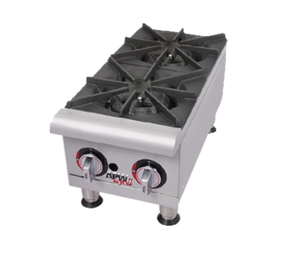 APW Wyott GHP-4S-NG 24" W Stainless Steel Natural Gas Countertop Workline Hotplate - 88,000 BTU