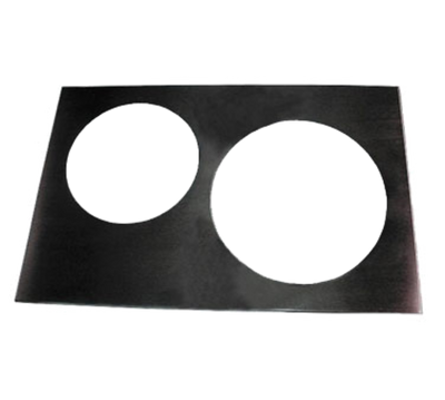 APW Wyott 14880 8.5" Hole and (1) 10.5" Hole Stainless Steel Round Adapter Plate