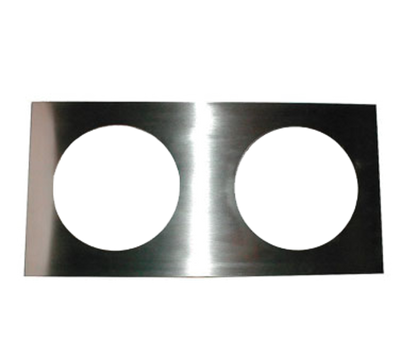 APW Wyott 56639 (2) 11 Qt. Inset Holes Stainless Steel Round Adapter Plate