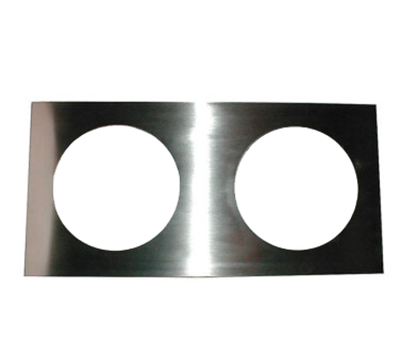 APW Wyott 56639 (2) 11 Qt. Inset Holes Stainless Steel Round Adapter Plate