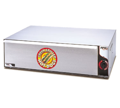 APW Wyott BW-50 96 Buns Stainless Steel Free Standing Hot Dog Bun Warmer - 120 Volts