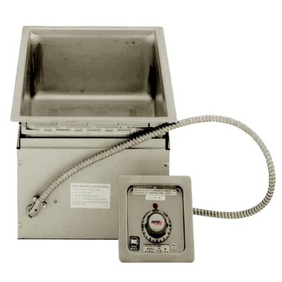 APW Wyott HFW-1S 13.75" W Stainless Steel Drop-In Hot Food Well Unit without Drain - 120 Volts