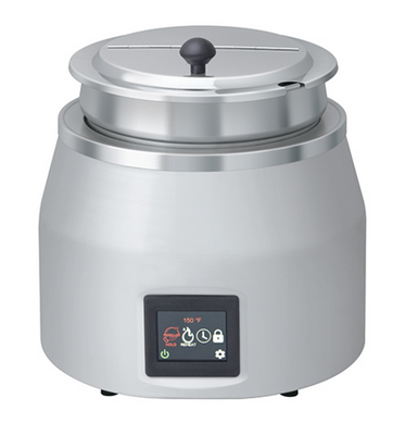 Hatco SWC-11QT-QS_B 11 Qt. Bold Black Countertop Dry Soup Warmer - 120 Volts