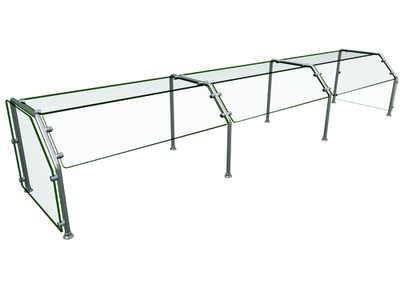 Hatco ES29-120 120" W 3 Bays Stainless Steel Self Service Flav-R-Shield ES31 Food Shield