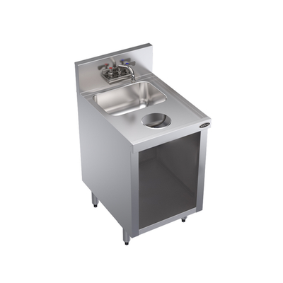 Krowne KR24-S18C-E 18" W Stainless Steel Royal Series Underbar Hand Sink Unit