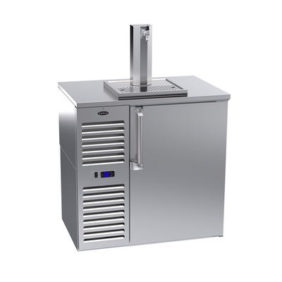 Krowne DB36 36&quot; W Stainless Steel One-Section Draft Beer Cooler - 115 Volts