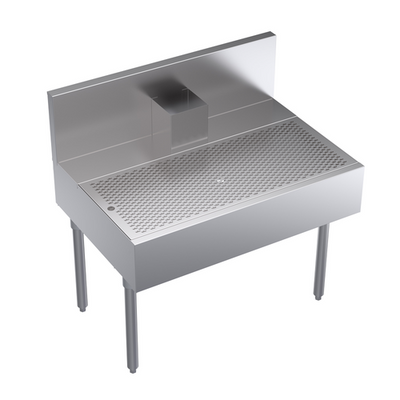 Krowne KR24-BD36 36" W Stainless Steel Royal Series Underbar Beer Drainer