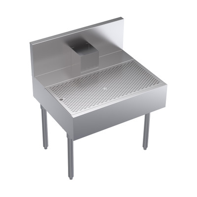 Krowne KR24-BD30 30" W Stainless Steel Royal Series Underbar Beer Drainer