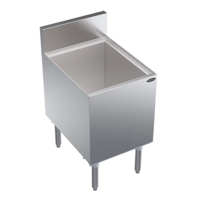 Krowne KR24-18DP-7 91 Lbs. Stainless Steel Royal Series Underbar Ice Bin and Cocktail Unit