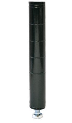 Omcan USA 48091 72" Black Epoxy Finish Stationary Post