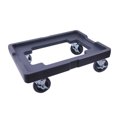 Omcan USA 80955 18" x 26" Black Polyethylene Dough Proofing Box Dolly